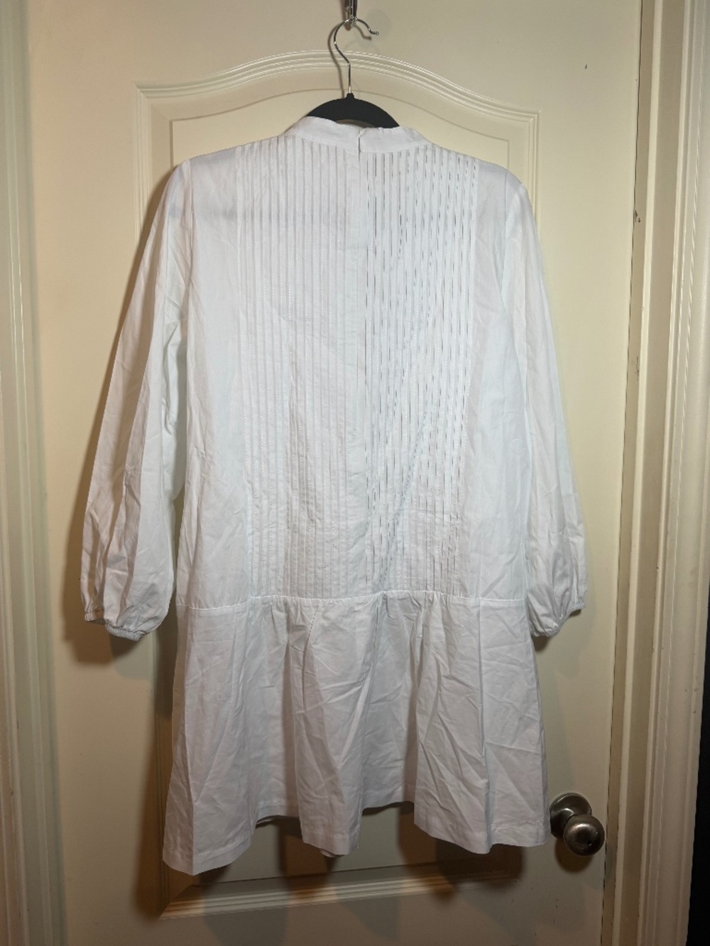 Zara White Peggy Mini Shirt Dress - Medium/ 100% Cotton - Picture 2 of 3